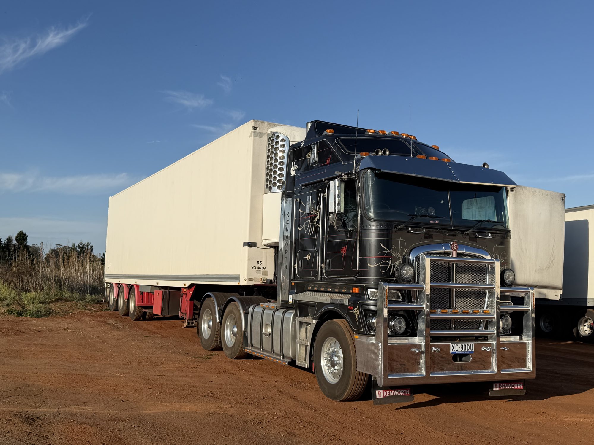 Kenworth with refrigerated trailer